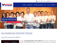 Tablet Screenshot of intersport-strasser.at